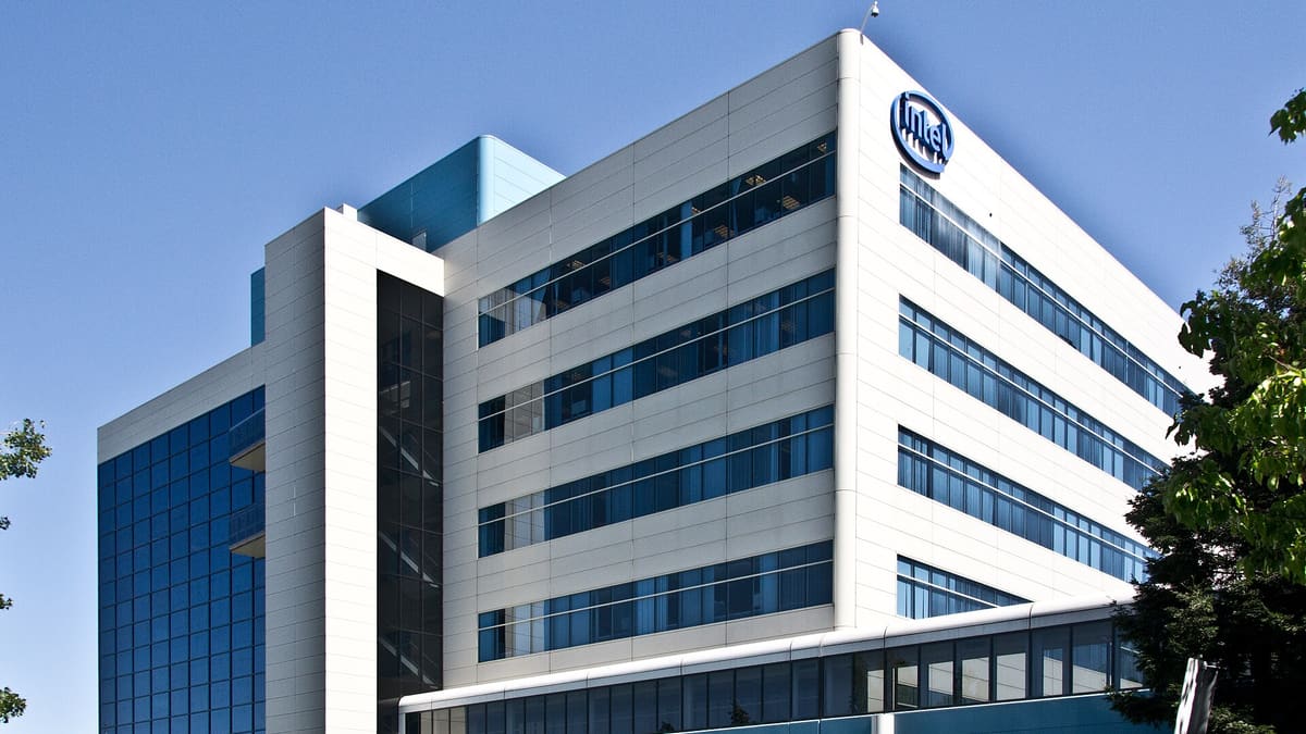 Intel's headquarters building in Santa Clara, California.